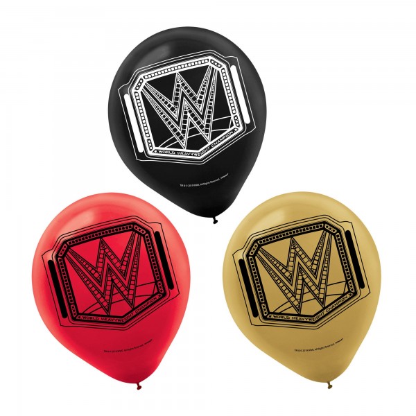 Wwe Smash Latex Balloons - 6Pk