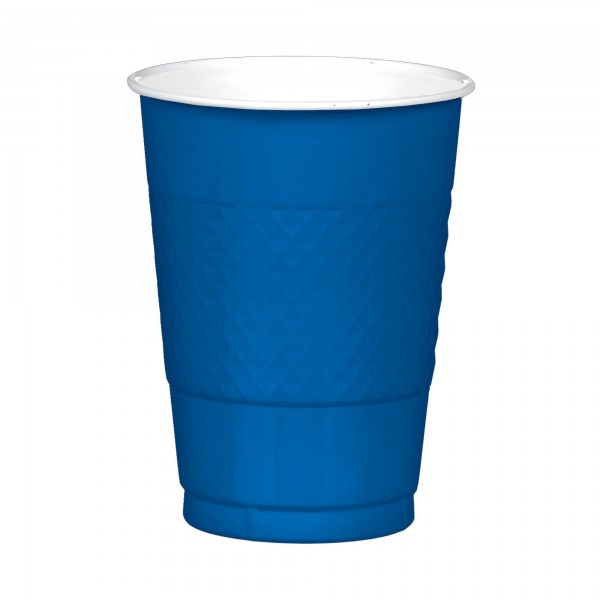 16 oz Plastic Cups - Bright Royal Blue
