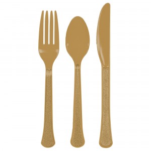 Premium Asst Cutlery - Gold